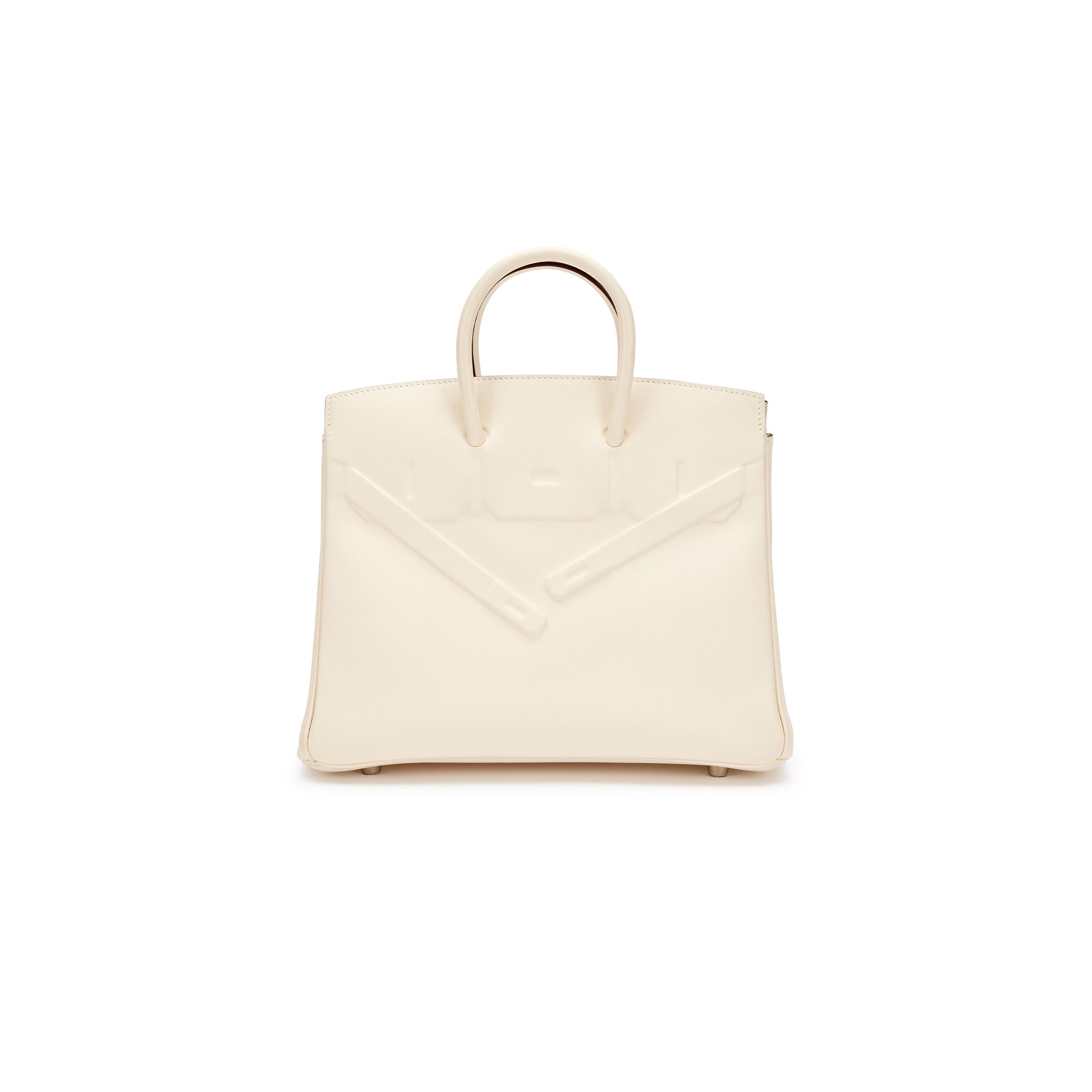 h**mes master birkin 25 shadow swift leather phanT0m white bag h082629ck72 (25*20*13cm)